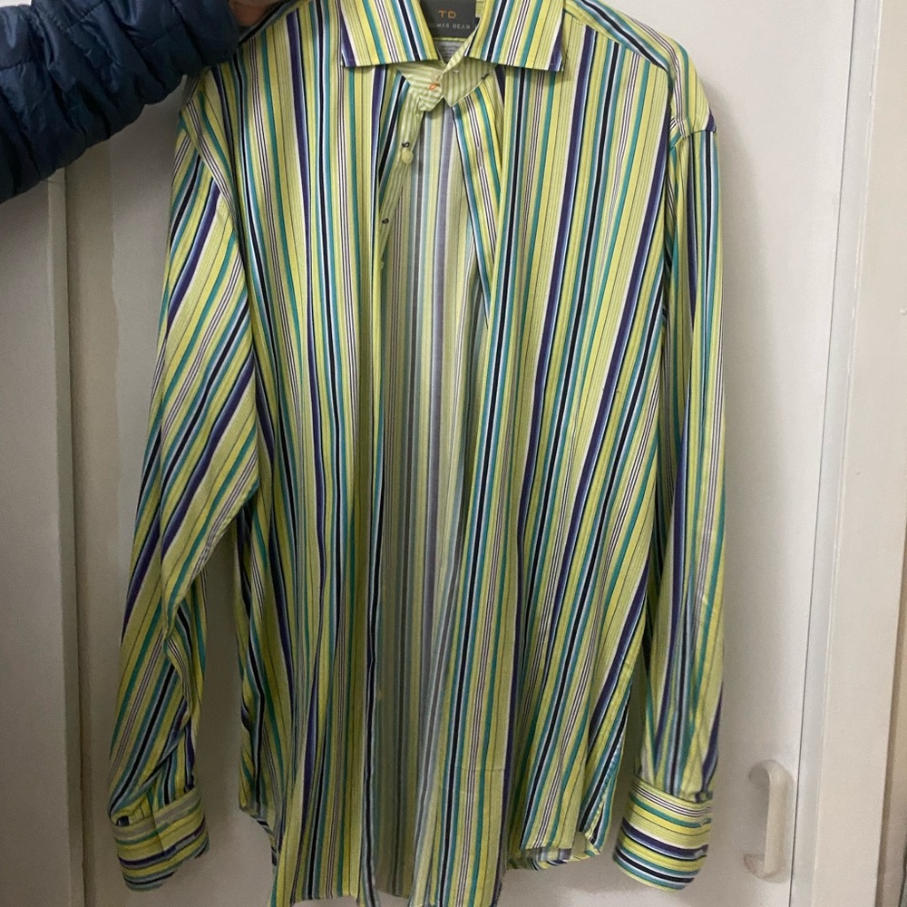 Thomas Dean Dress Shirt Button Down
